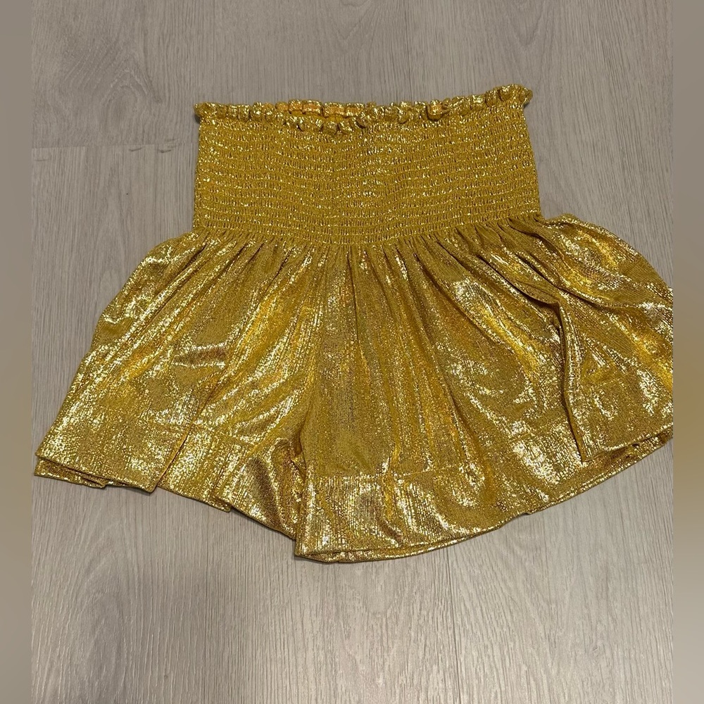 QOS Gold Swing Shorts